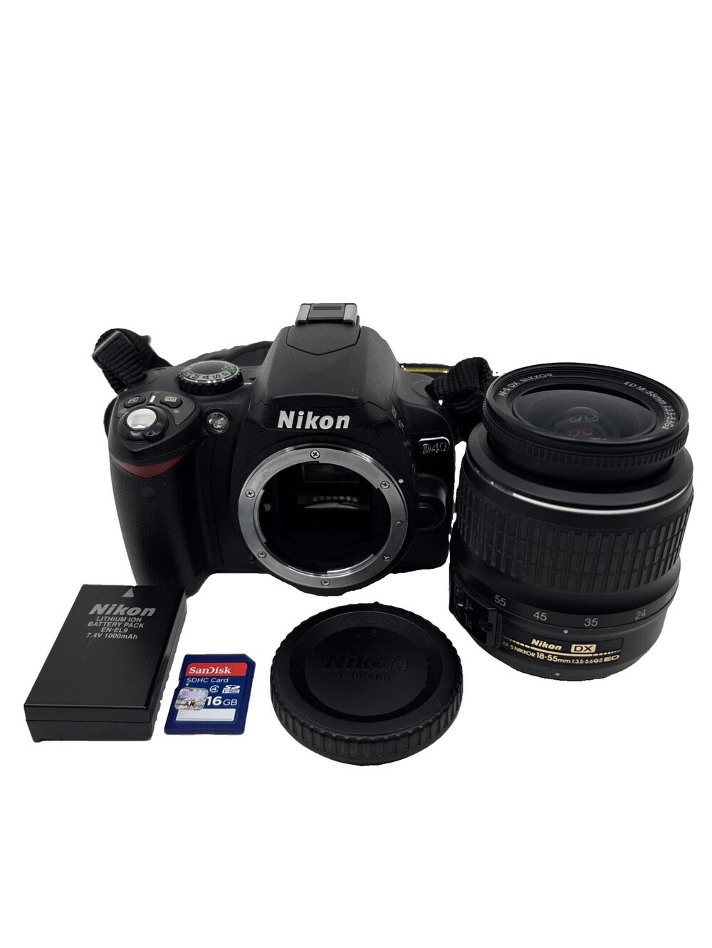 Nikon D40 6.1MP DSLR Digital Camera AF-S DX 18-55mm f/3.5-5.6G II ED Tested